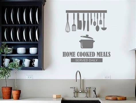 Kitchen Word Art Wall Sticker ( FREE application tool )