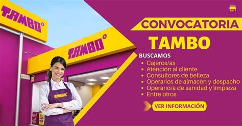 Empleos Tambo Las Mejores Plazas Para Ti Est N Aqu Compuempleo