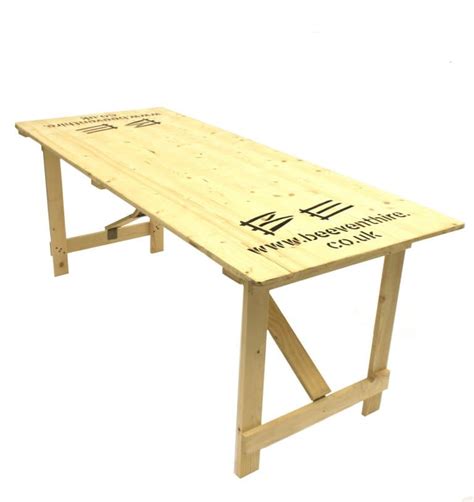 Wooden Trestle Table Hire 6 X 3 Be Event Hire