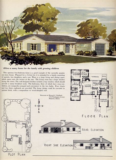 Mid Century Retro House Floorplan