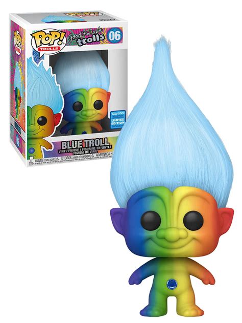 Funko POP! Trolls #06 Blue Rainbow Troll - Funko 2020 WonderCon Limited Edition New, Mint Condition