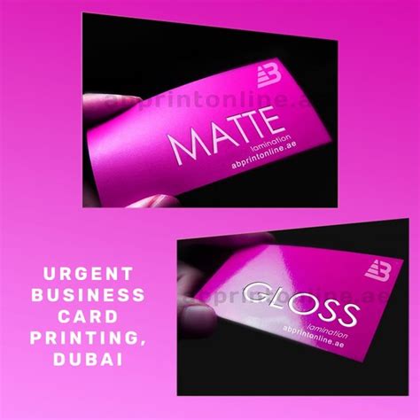 Urgent Business Card Printing Dubai Get Your Creative Business Card