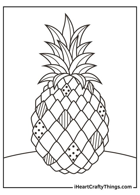 Pineapple Coloring Pages (Updated 2021)