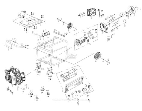 Westinghouse Wgen Parts Diagram For Parts List