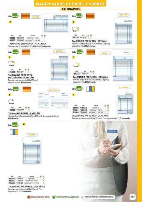 Plotter Talonario Liderpapel Facturas 8º Original Y Copia T200 Con I