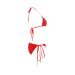 Funny Red Bi Polar Happy And Sad Smiley Custom Bikini Swimsuit Id