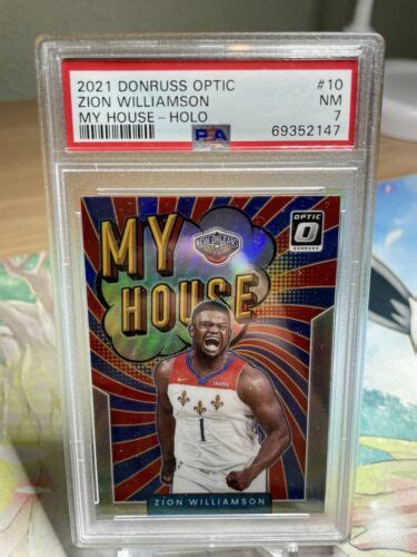 Donruss Optic Zion Williamson My House Silver Holo Prizm Psa