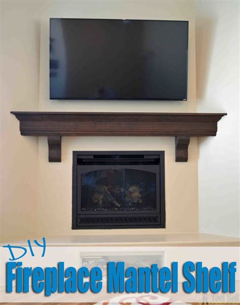 DIY Fireplace Mantel Shelf - Her Tool Belt