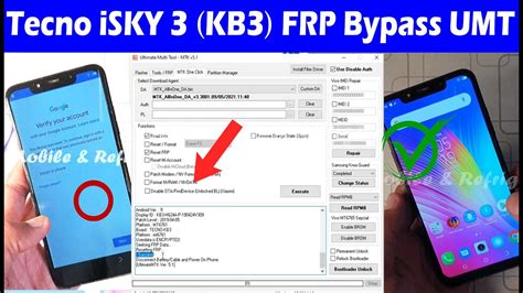 Tecno Camon ISKY 3 FRP Bypass UMT Tecno Camon KB3 FRP Bypass Android