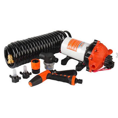 Seaflo 12v 55 Gpm 70 Psi Washdown Deck Pump Kit Rv Boat Marine 4 Year Warranty