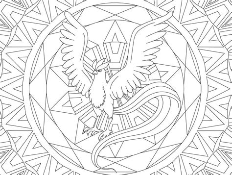 Coloriage Mandala Pokemon Yanma télécharger et imprimer gratuit sur