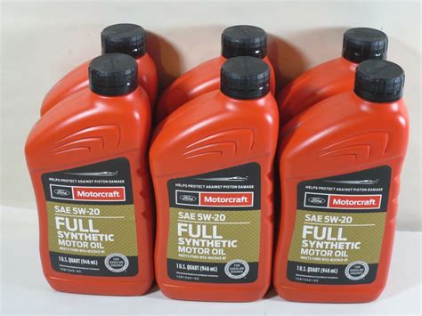 Ford Motorcraft Xo W Qfs Sae W Full Synthetic Motor Oil Case Of