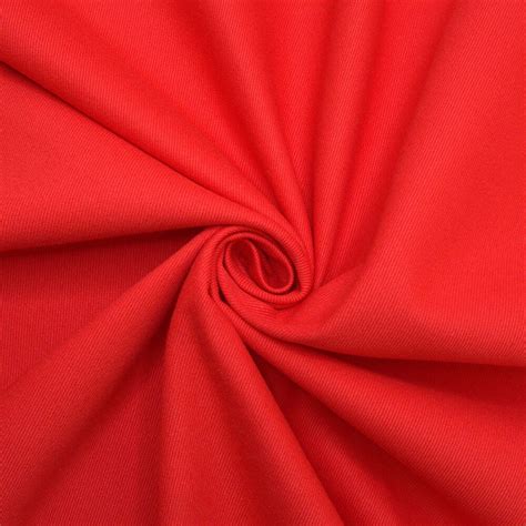 Cotton Gabardine Red Sample Gala Fabrics