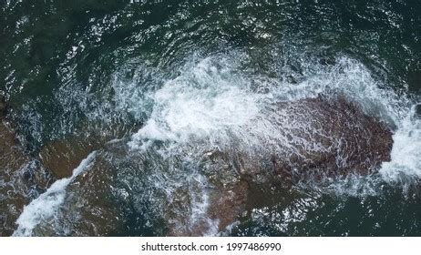 Aerial Drone Top View Oceans Beautiful Stock Photo 1997486990