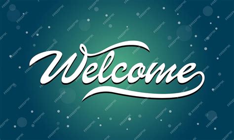 Premium Vector Welcome Banner