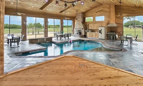 Ill Take The House With The Indoor Texas Shaped Pool Please See