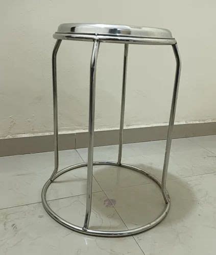 Polished Stainless Steel Round Stool At Rs In Mumbai Id