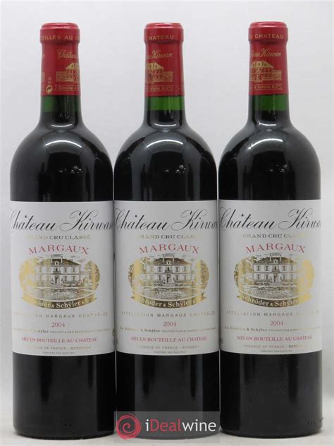 Acheter Château Kirwan 3ème Grand Cru Classé 2004 Lot 9093