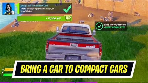 Bring A Car To Compact Cars Location In Fortnite Season 7 Quick Quest Challenge Guide Youtube