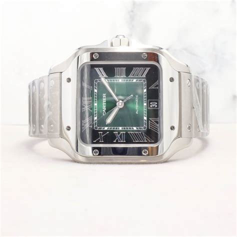 Cartier Santos Wssa Green Watch Exchange Singapore