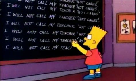 Bart Simpson Chalkboard Quotes. QuotesGram