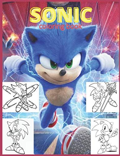 sonic coloring book: Super Sonic Coloring Book For Kids, Jumbo Coloring Book With Premium ...