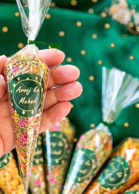 Cones Indian Wedding Favor Pakistani Wedding Favor Mehndi Cone