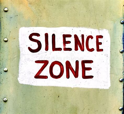 Silence Zone Stock Photo Image Of Banner Desk Background 44468646