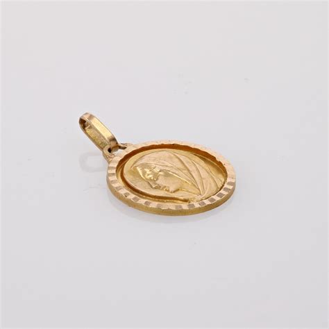 Petite médaille Vierge Marie or jaune BijouxBaume