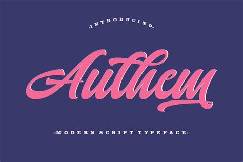 Authem Script Font Solidtype FontSpace