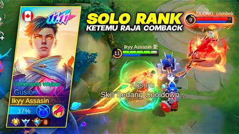 SOLO RANK KETEMU RAJA COMBACK ZILONG YouTube