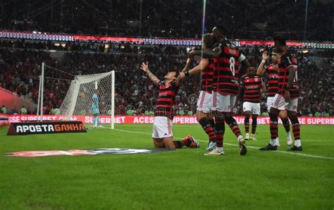 Brazilian Football Championship Flamengo And Cruzeiro Editorial Stock