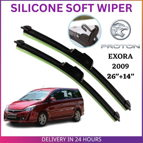 Proton EXORA Bold CFE 2009 Present SILICONE SOFT WIPER 2PCS SET