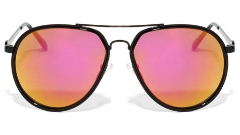 Khan Aviator Sunglasses With Curved Brow Bar Mass Vision