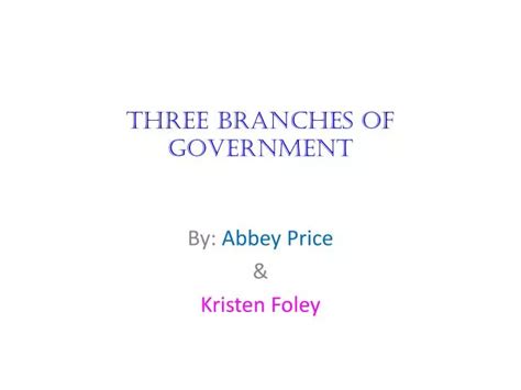 Ppt Three Branches Of Government Powerpoint Presentation Free