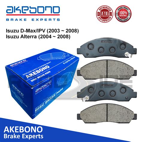 Akebono Front Brake Pads For Isuzu D Max IPV 2003 2008 And Isuzu