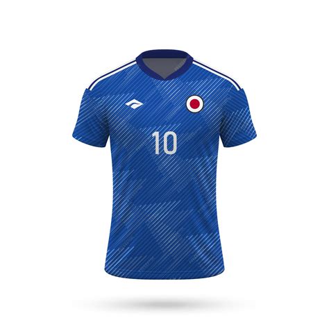 Premium Vector | 3d realistic soccer jersey Japan national team