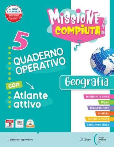 Missione Compiuta Discipline Quaderno Operativo Geografia By Eli