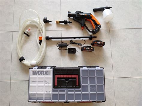 Worx Hydroshot With Extra Battery And Tool Box Furniture And Home