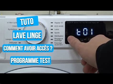 Tuto Acc S Programme Test Lave Linge Q Qilive Youtube