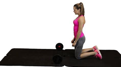 Barbell Roll Out Met Uitleg Exercise Fitness Oefening