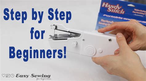 How To Use A Handheld Sewing Machine Easy Sewing For Beginners