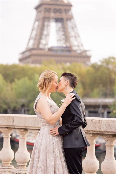 Gay Elopement In Paris With The Eiffel Tower The Louvre In The 20s Fashion Style Timeless