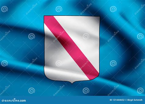 Ejemplo De La Bandera Del Campania Stock de ilustración Ilustración