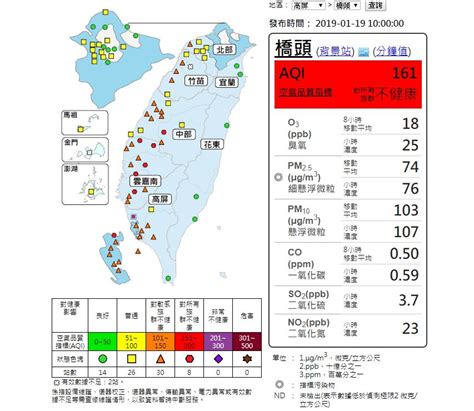 擴散條件不佳 西半部空品差一片橘紅