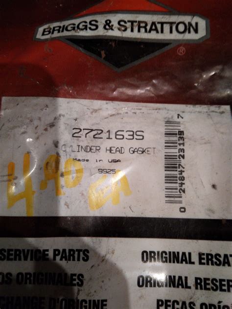 Briggs And Stratton New Genuine OEM 272163S Cyl Head Gasket EBay