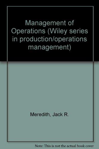 Management Of Operations