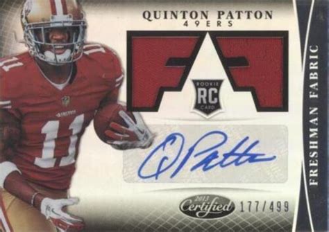 Panini Certified Quinton Patton For Sale Ebay