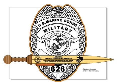 Usmc Military Police Badge