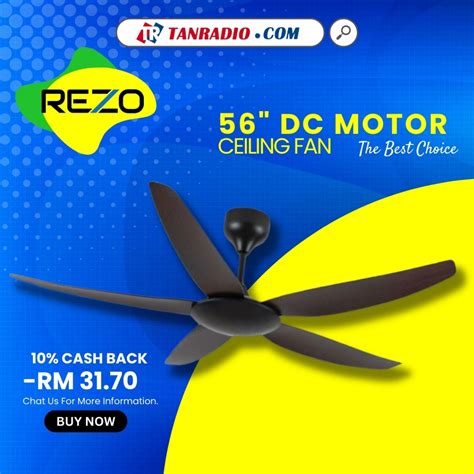 Rezo Zetta Inovo Dc Motor Ceiling Fan Abs Blade Speeds